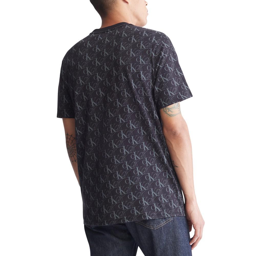 商品Calvin Klein|Men's Doorstep Logo Crewneck T-Shirt,价格¥291,第4张图片详细描述