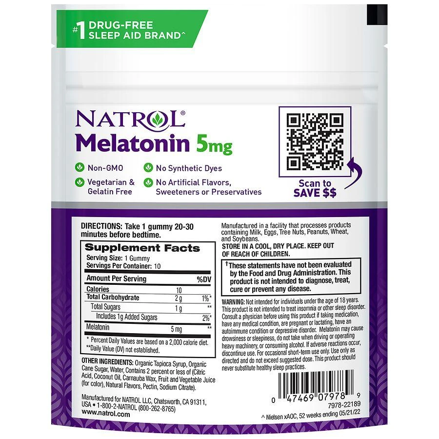 商品Natrol|Melatonin Travel Pouch Strawberry,价格¥33,第4张图片详细描述