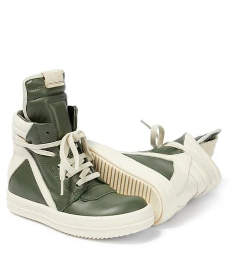 商品Rick Owens|Geobasket leather high-top sneakers,价格¥3193,第5张图片详细描述