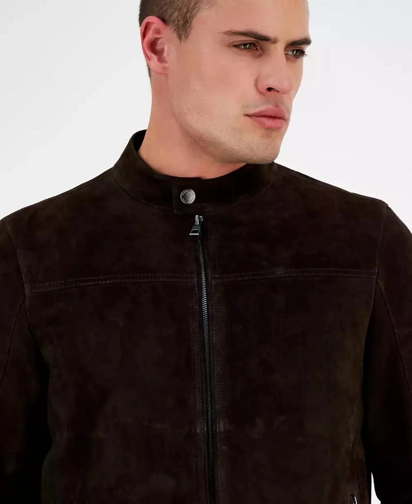 商品Michael Kors|Men's Suede Racer Jacket, Created for Macy's,价格¥2603,第3张图片详细描述