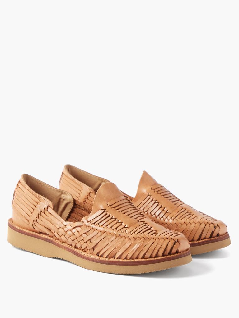 商品Yuketen|Alejandro woven-leather loafer sandals,价格¥1115,第7张图片详细描述