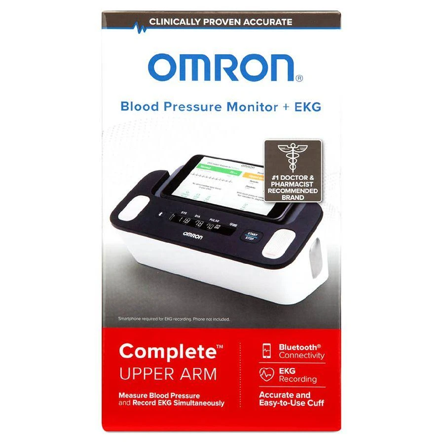 商品omron|Complete Wireless Upper Arm Blood Pressure Monitor + EKG (BP7900),价格¥1260,第1张图片