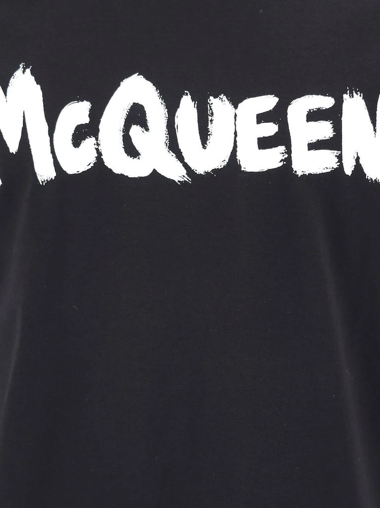 商品Alexander McQueen|Alexander McQueen Logo Printed Crewneck T-Shirt,价格¥1424,第3张图片详细描述