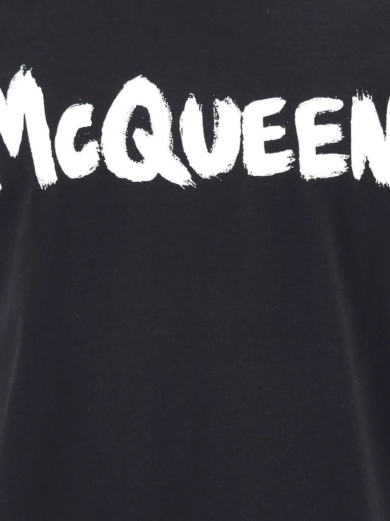 商品Alexander McQueen|Alexander McQueen Logo Printed Crewneck T-Shirt,价格¥1766,第3张图片详细描述