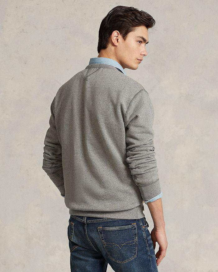商品Ralph Lauren|Cotton Blend Fleece Logo Appliqué Regular Fit Crewneck Sweatshirt,价格¥521,第5张图片详细描述