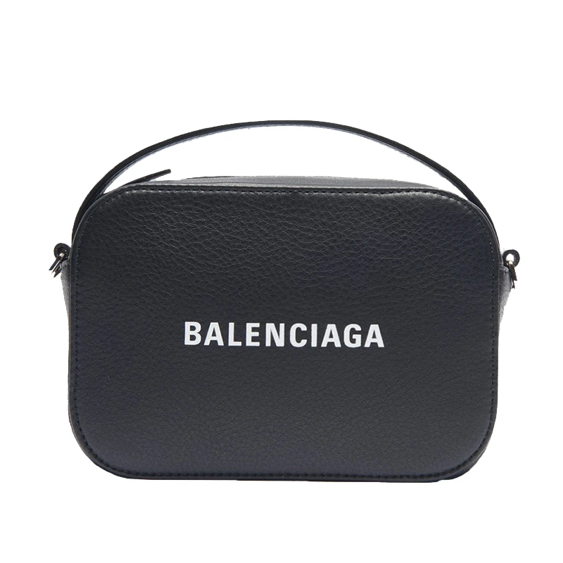 商品Balenciaga|Balenciaga/巴黎世家 秋冬新款 男士黑色光滑小牛皮相机包XS款斜挎包608653DLQ4N1000,价格¥6626,第1张图片