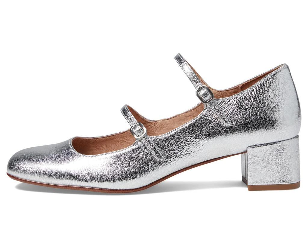 商品Madewell|The Nettie Heeled Mary Jane in Metallic Leather,价格¥914,第4张图片详细描述
