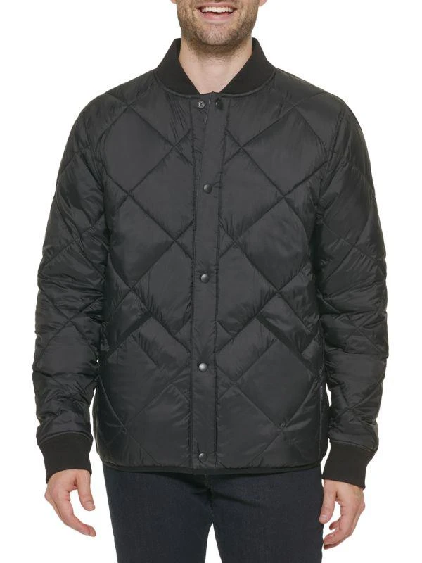 商品Calvin Klein|Reversible Quilted Snap Front Bomber,价格¥404,第1张图片
