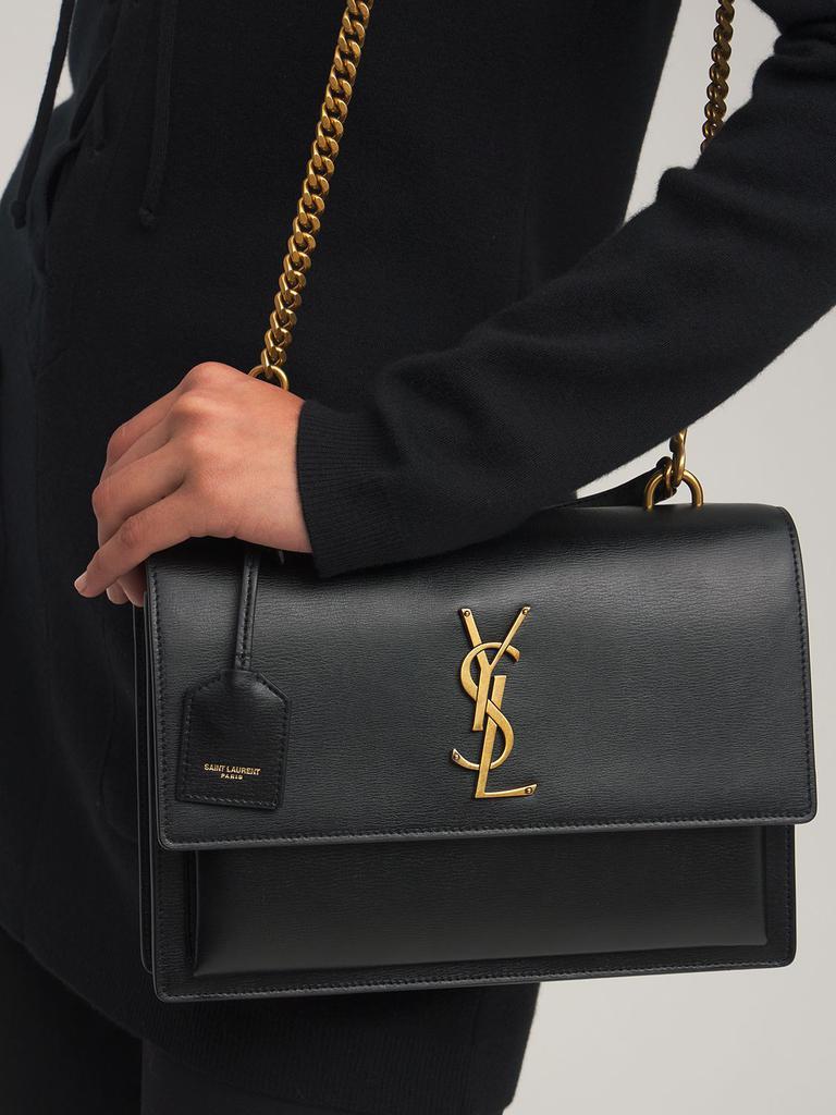商品Yves Saint Laurent|Medium Sunset Leather Satchel Bag,价格¥19060,第4张图片详细描述