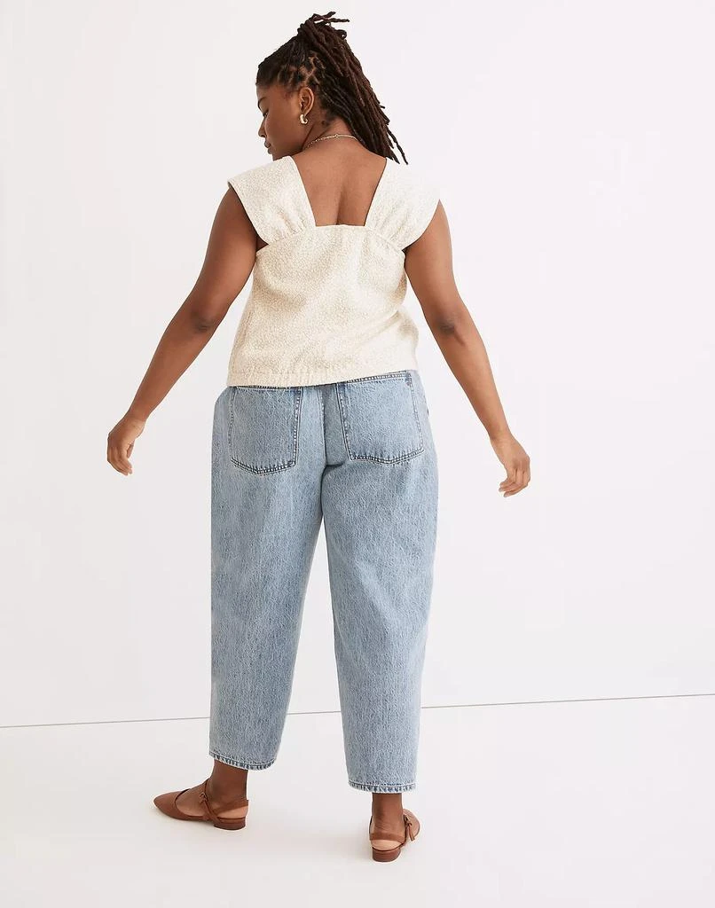 商品Madewell|Floral Jacquard Button-Front Top,价格¥236,第3张图片详细描述