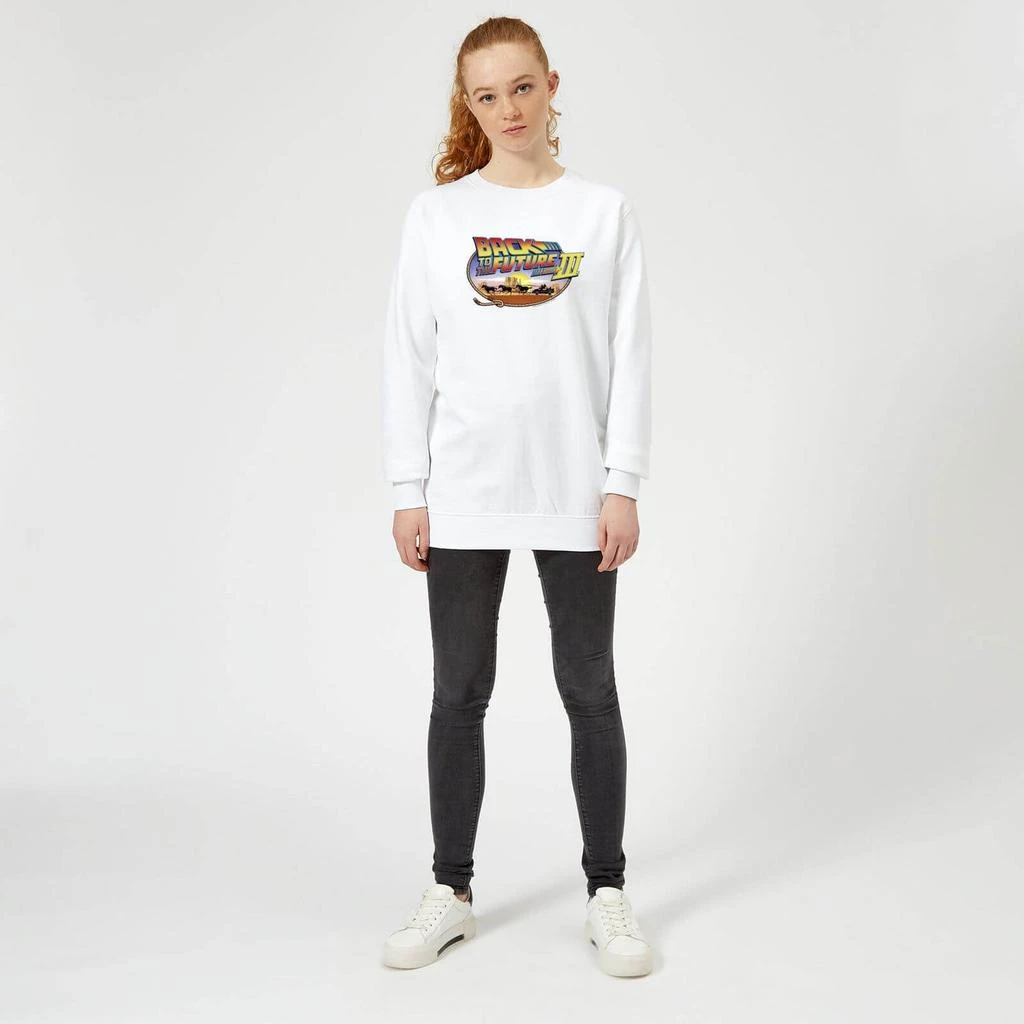 商品Original Hero|Back To The Future Lasso Women's Sweatshirt - White,价格¥298,第3张图片详细描述