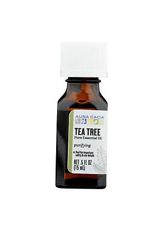 商品Aura Cacia|Cacia Pure Essential Oil Tea Tree   0.5 Fl Oz,价格¥102,第1张图片