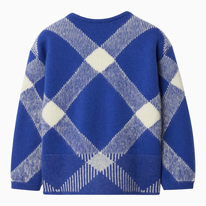 商品Burberry|Blue wool-blend cardigan,价格¥3377,第2张图片详细描述