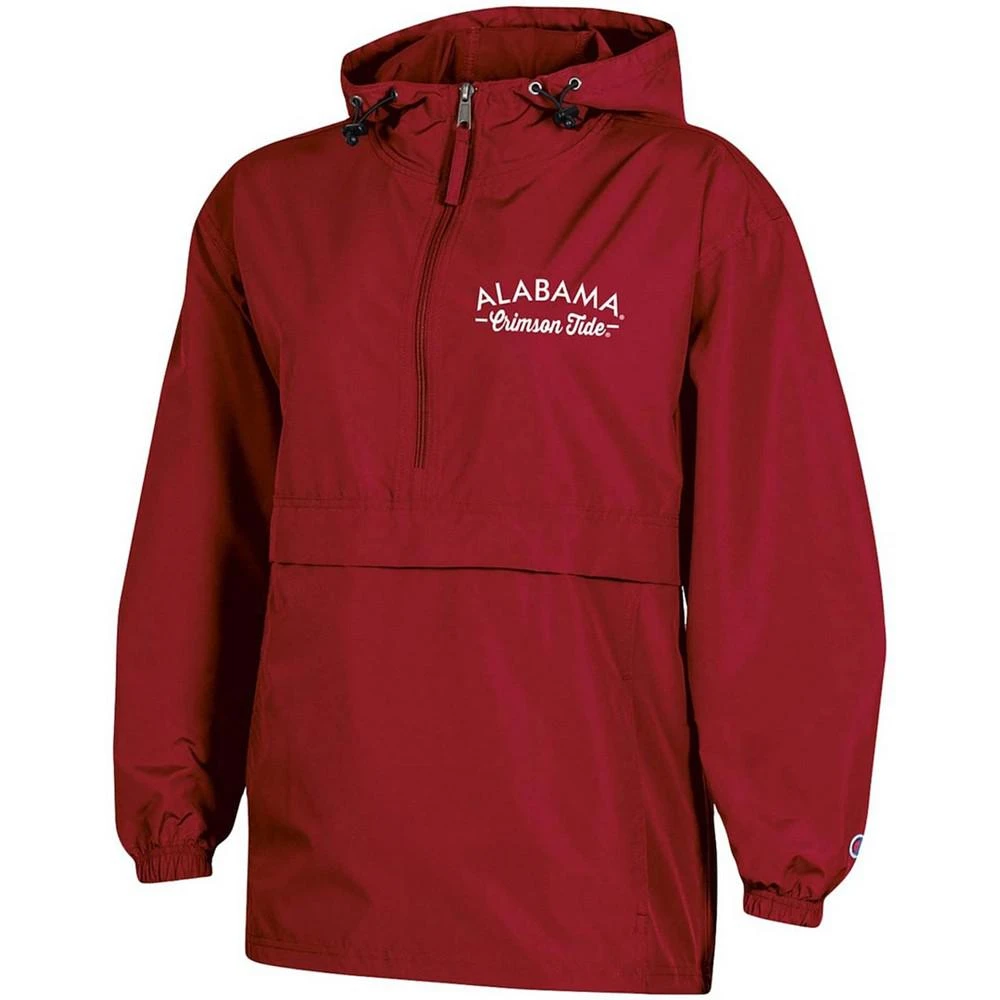 商品CHAMPION|Women's Crimson Alabama Crimson Tide Packable Half-Zip Light Rain Jacket,价格¥420,第3张图片详细描述