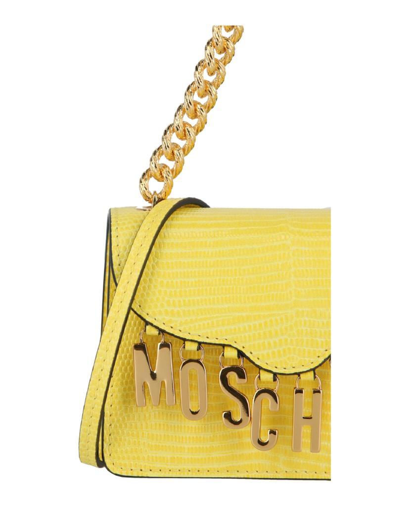 商品Moschino|Lettering Charm Leather Crossbody Bag,价格¥3658,第5张图片详细描述