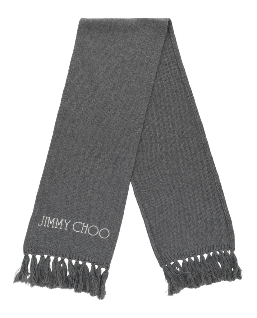 商品Jimmy Choo|Wool Logo Scarf,价格¥1888,第2张图片详细描述