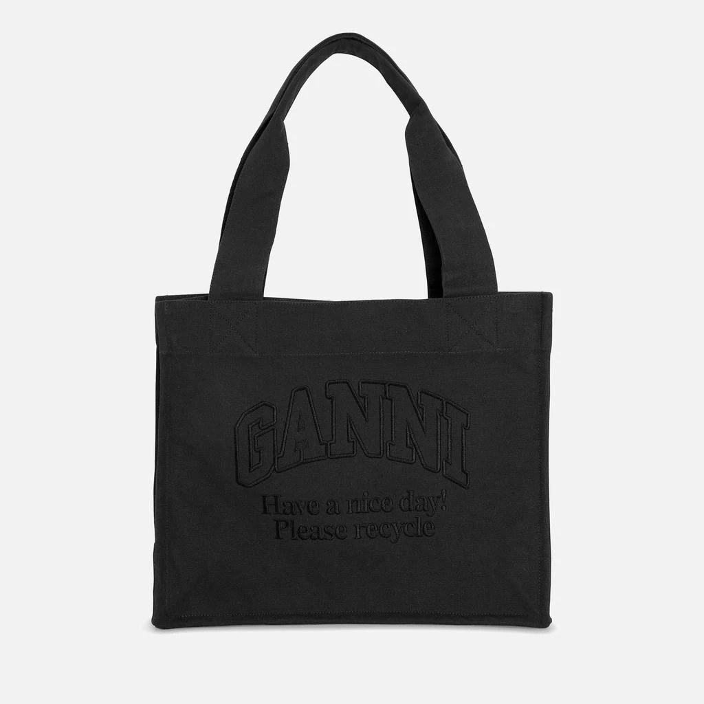 商品Ganni|Ganni Large Easy Recycled Canvas Tote Bag,价格¥1435,第1张图片