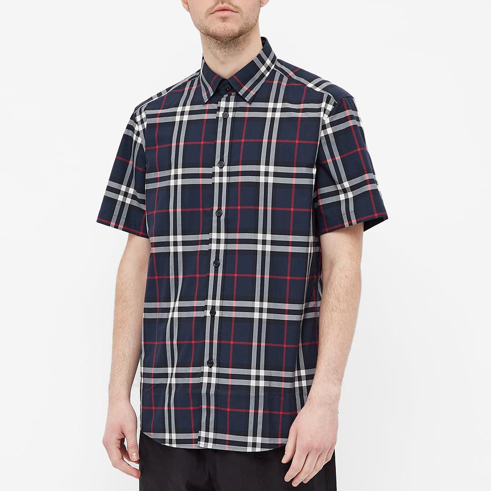 商品Burberry|Burberry Short Sleeve Caxton Classic Check Shirt,价格¥2905,第5张图片详细描述