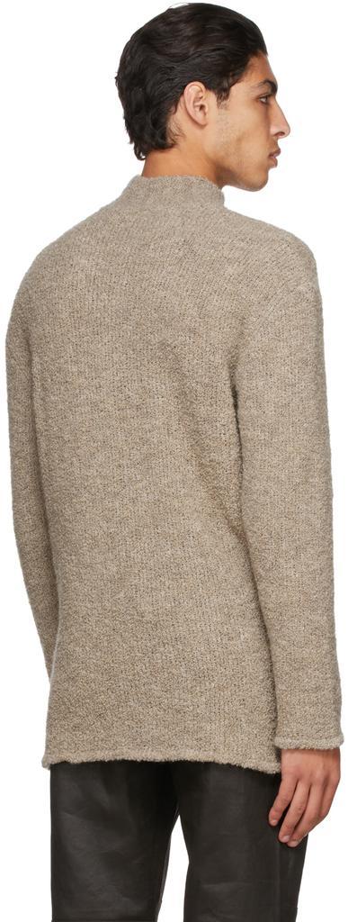 商品Our Legacy|Beige Wool Boucle Funnel Neck Sweater,价格¥2693,第5张图片详细描述