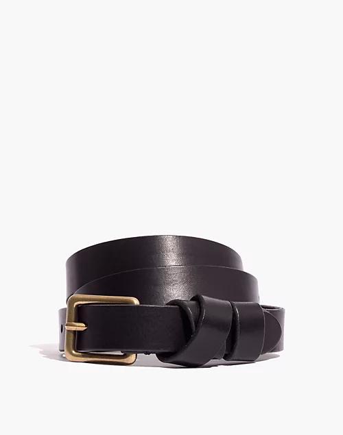 商品Madewell|Leather Crisscross Skinny 腰带,价格¥331,第1张图片