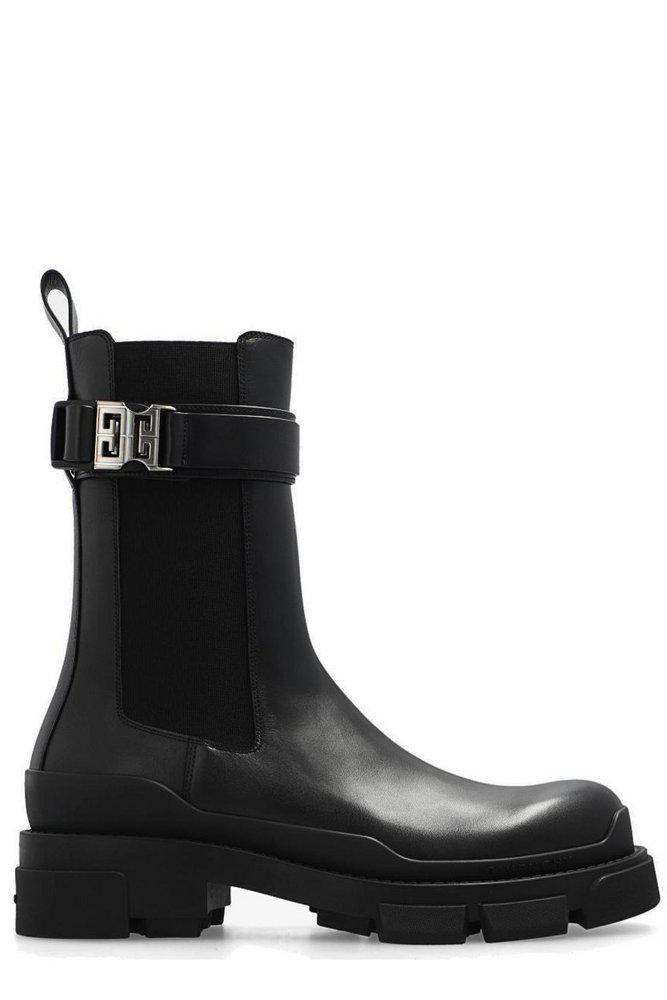 商品Givenchy|Givenchy Terra 4G Clip-Buckle Ankle Boots,价格¥5986-¥7789,第1张图片