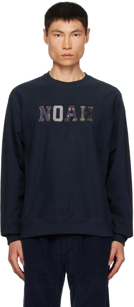 商品Noah|Navy Appliqué Sweatshirt,价格¥726,第1张图片