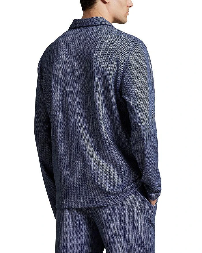 商品Ralph Lauren|Jacquard Knit Herringbone Pajama Shirt,价格¥440,第3张图片详细描述