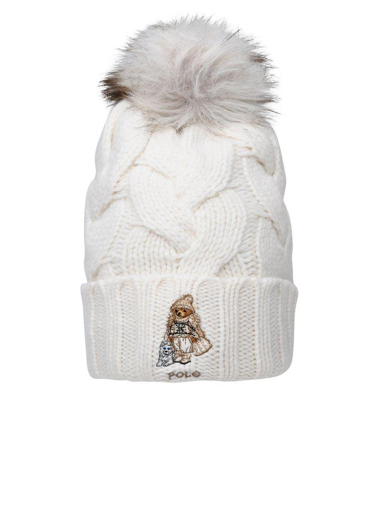 商品Ralph Lauren|Polo Ralph Lauren Polo Bear Motif Cable Knit Beanie,价格¥694,第1张图片