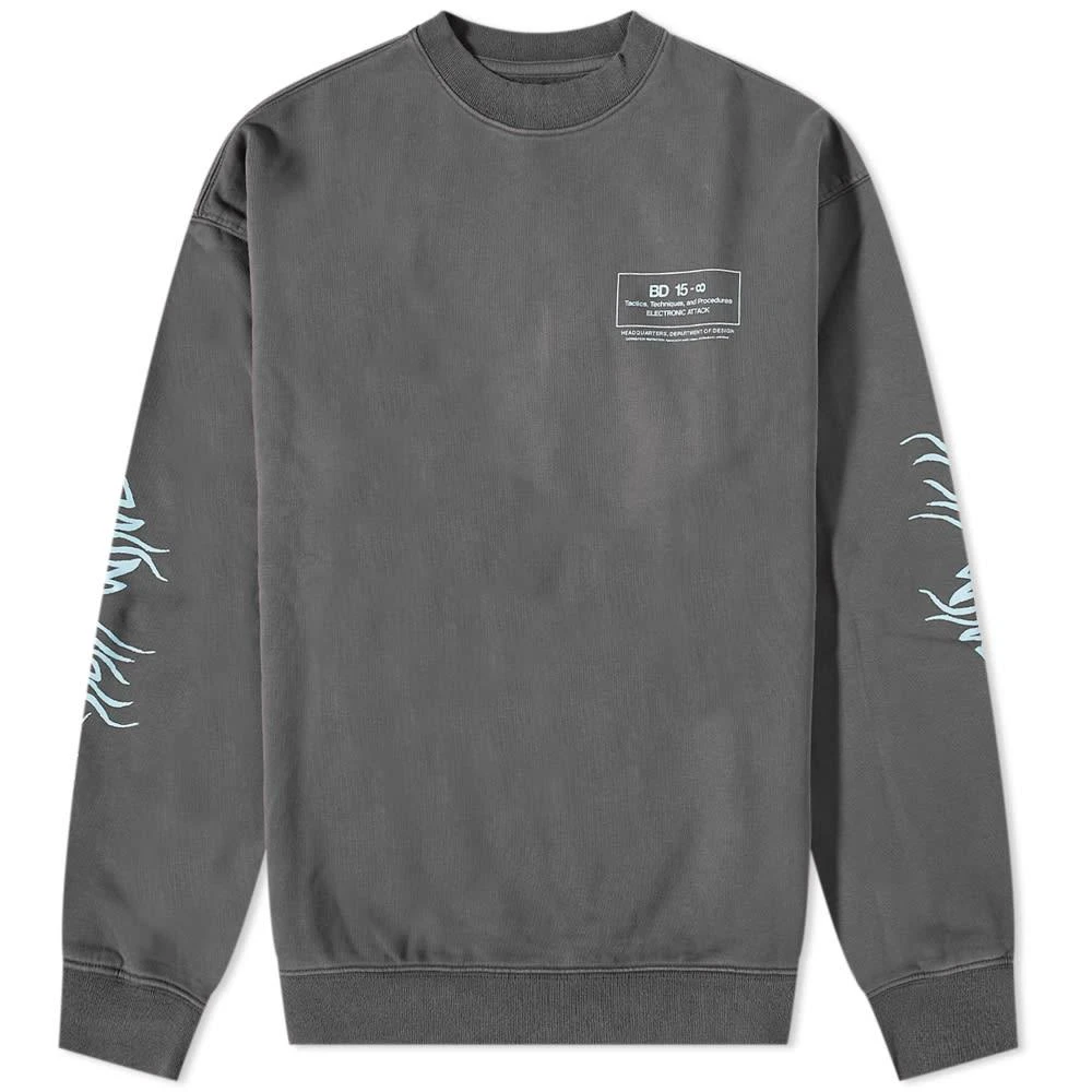 商品Brain Dead|Brain Dead Electronic Attack Crew Sweat,价格¥465,第1张图片