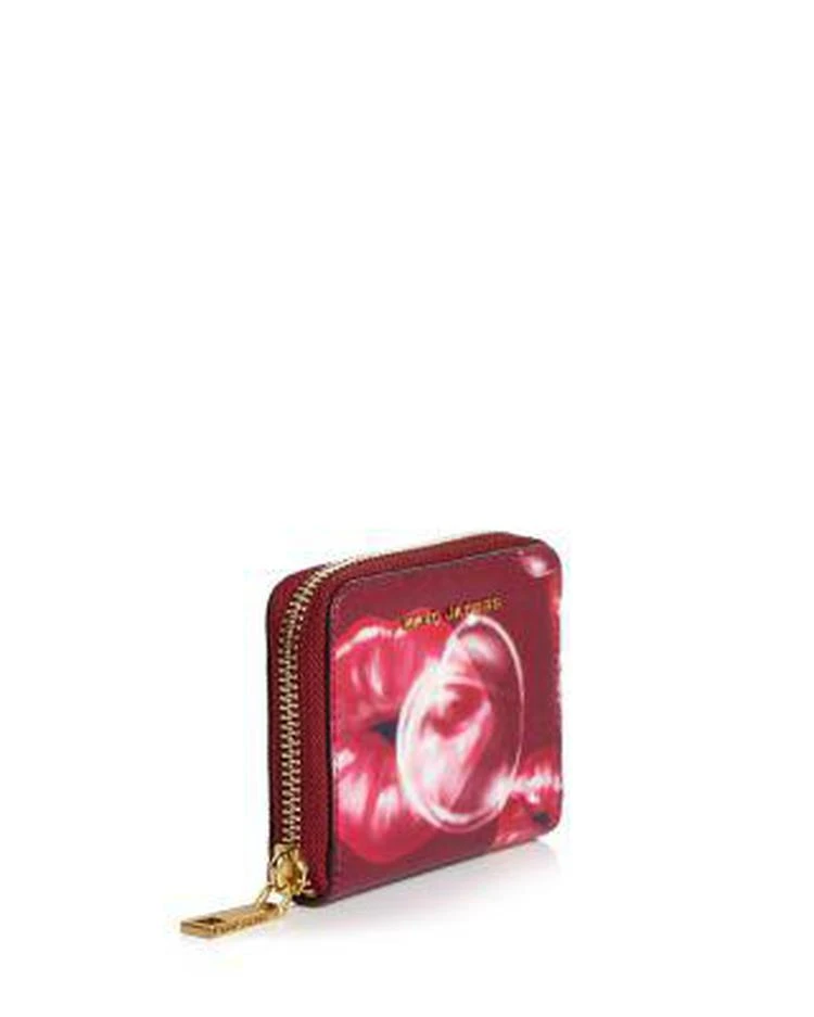商品Marc Jacobs|MARC JACOBS Printed Lips Zip Saffiano Leather Card Case,价格¥292,第2张图片详细描述