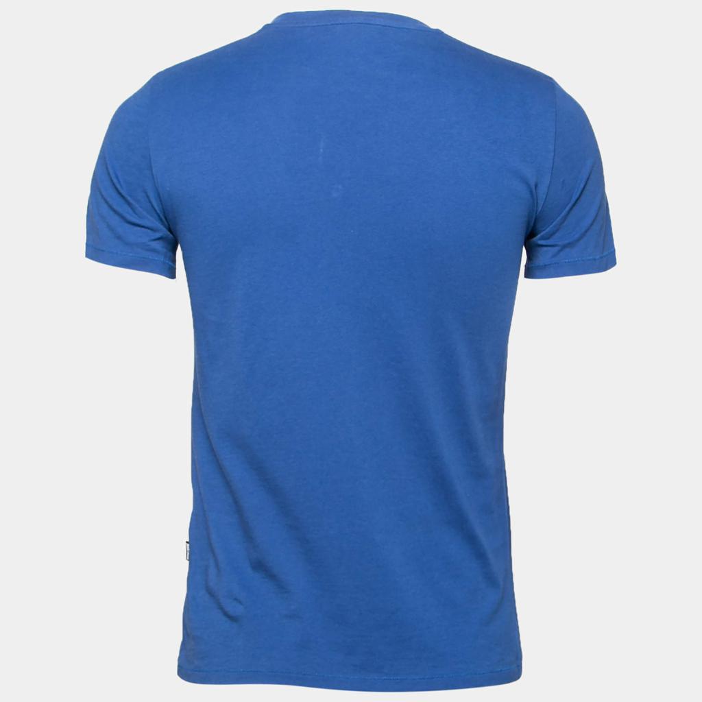 Just Cavalli Blue Lion Printed Cotton Short Sleeve T-Shirt S商品第2张图片规格展示