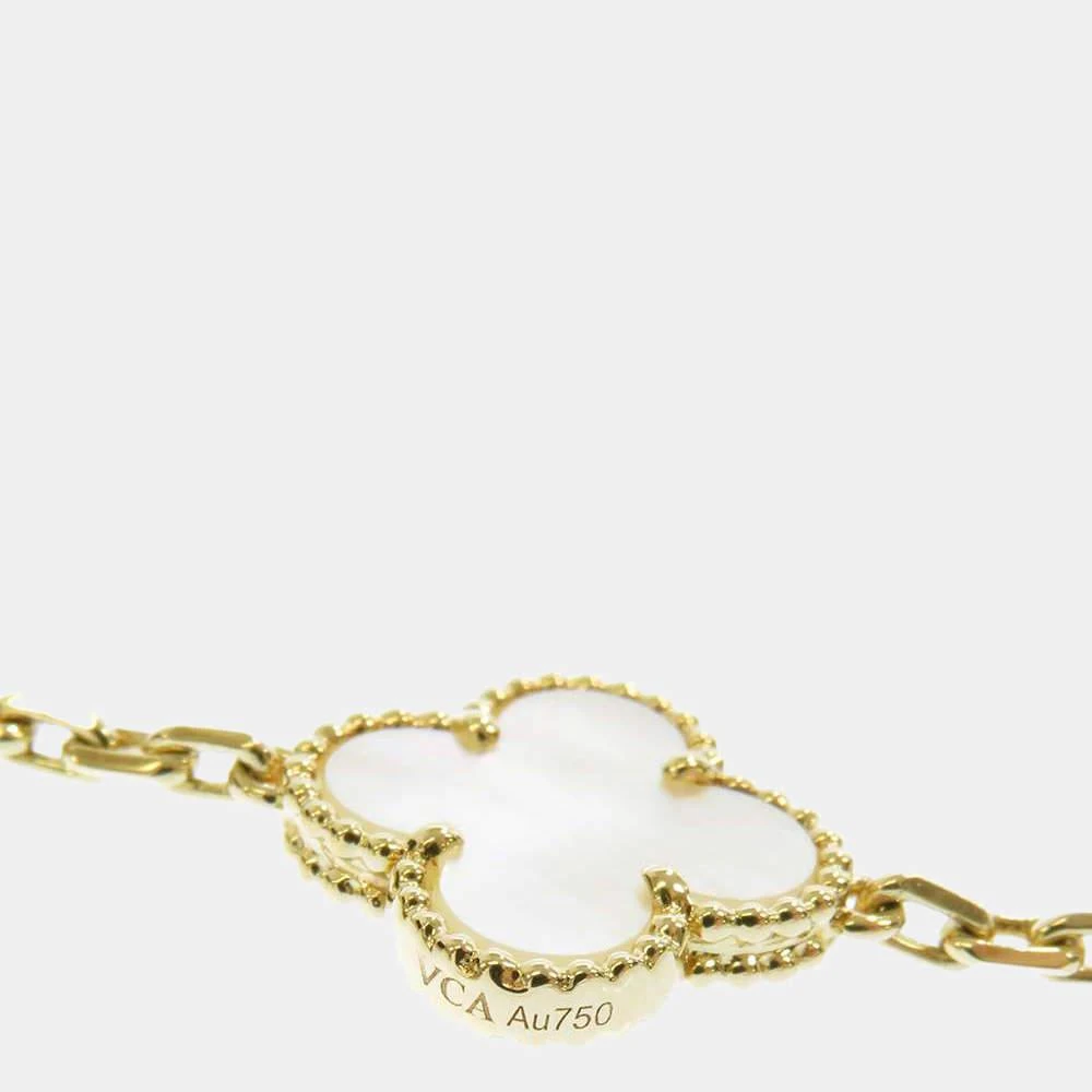 商品[二手商品] Van Cleef & Arpels|Van Cleef & Arpels Vintage Alhambra 18K Yellow Gold Mother of Pearl Bracelet 7,价格¥29291,第3张图片详细描述