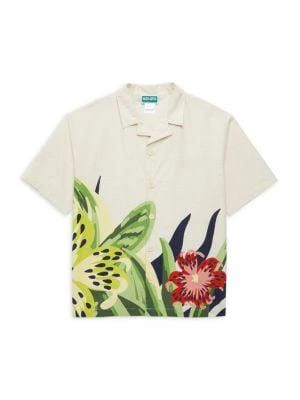 商品Kenzo|Little Boy's & Boy's Floral Print Shirt,价格¥636,第1张图片