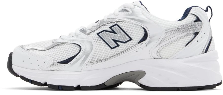 商品New Balance|White & Navy 530 Sneakers,价格¥764,第3张图片详细描述