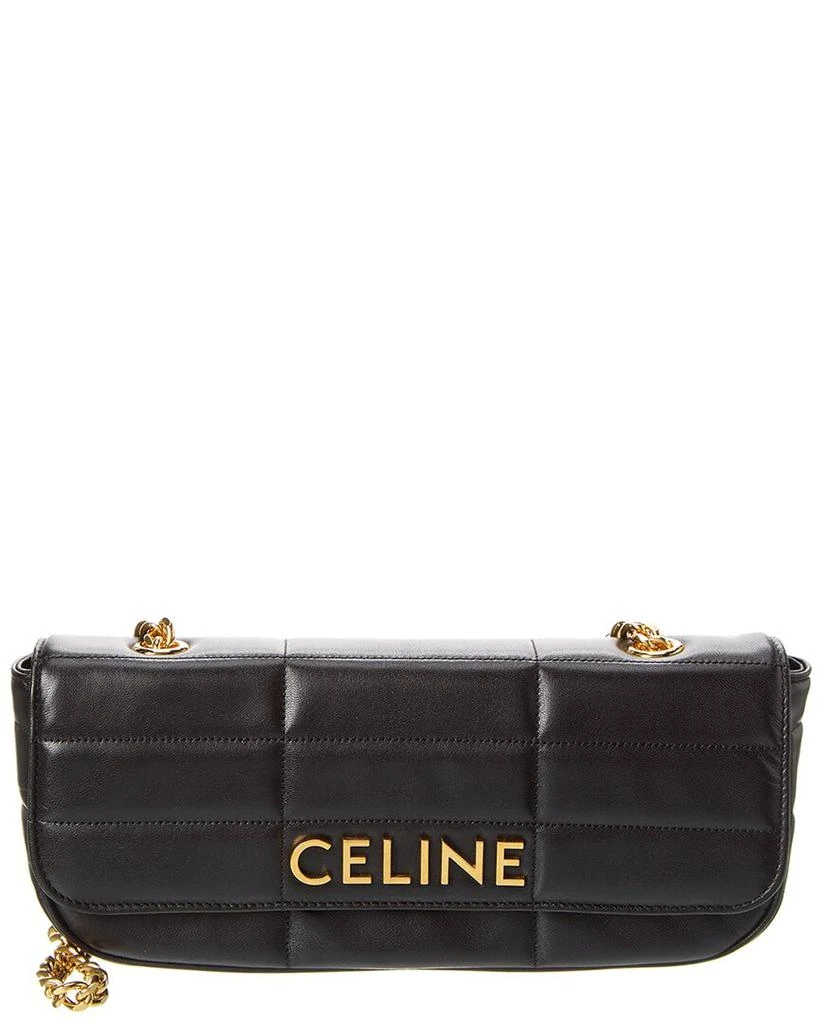 商品Celine|CELINE Monochrome Quilted Leather Shoulder Bag,价格¥15891,第1张图片