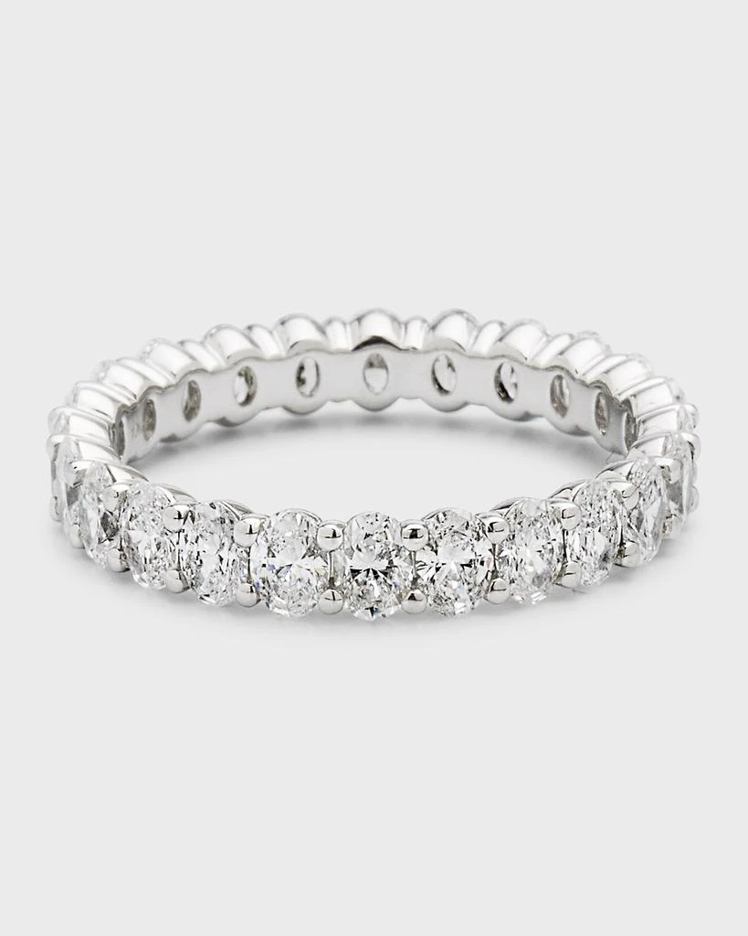 商品Neiman Marcus Diamonds|Platinum Oval FG/VS Diamond Eternity Band, Size 6.75, 2.44tcw,价格¥71048,第1张图片