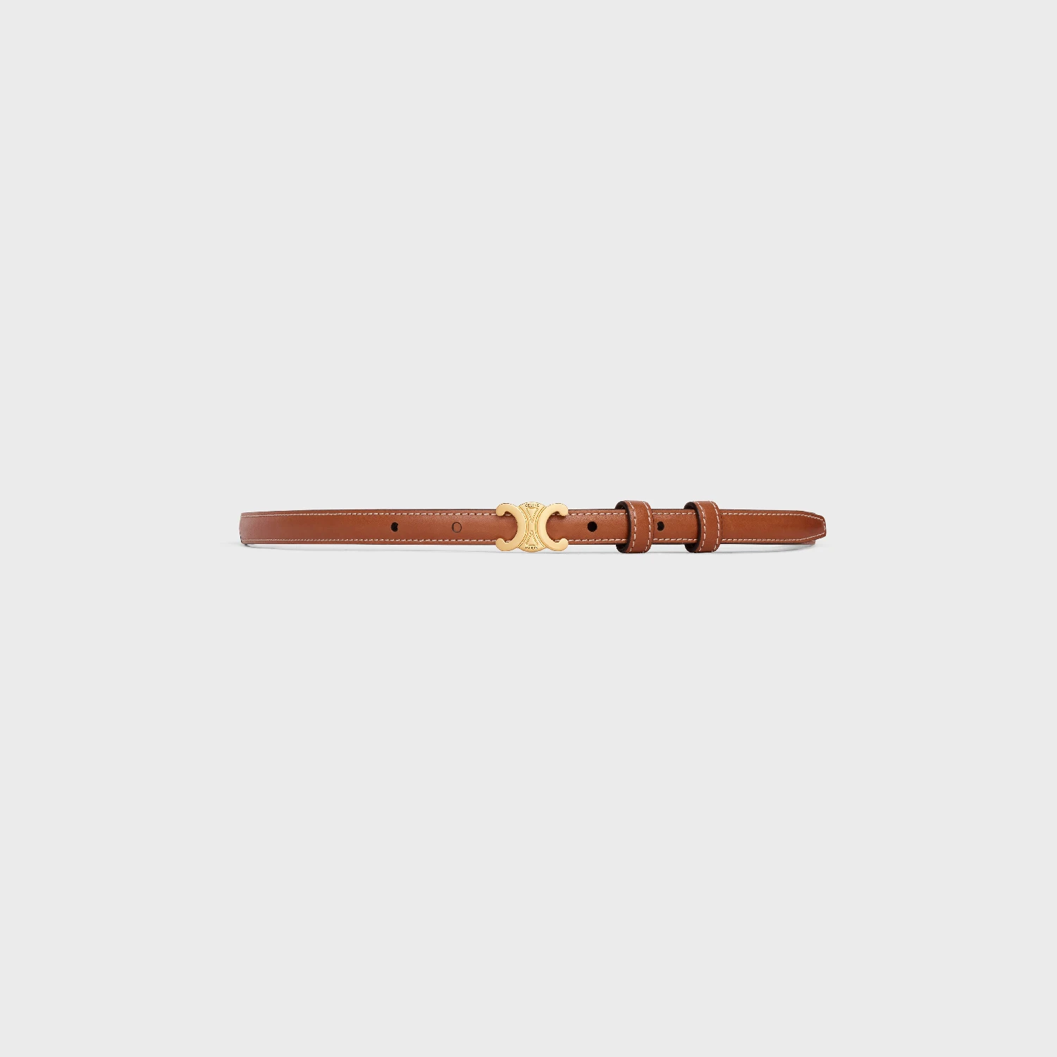 商品Celine|【预售】 赛琳 25春夏 女士 腰带 TEEN TRIOMPHE牛皮革腰带 45BA33A78.04LU ,价格¥3823,第1张图片