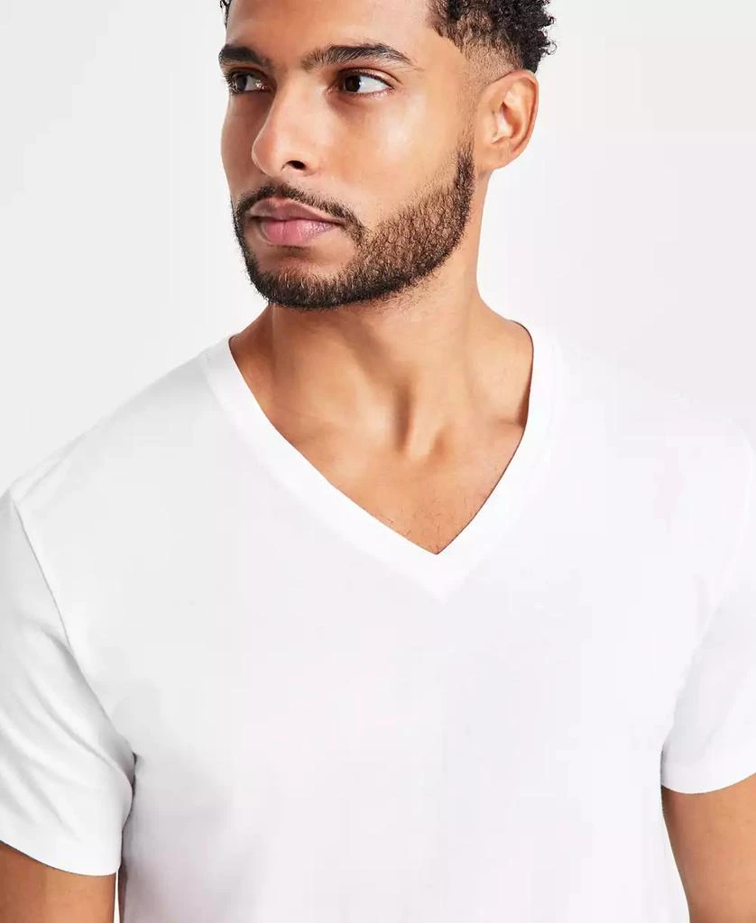 商品Calvin Klein|Men's 3-Pack Cotton Classics Short-Sleeve V-Neck Undershirts,价格¥245,第5张图片详细描述