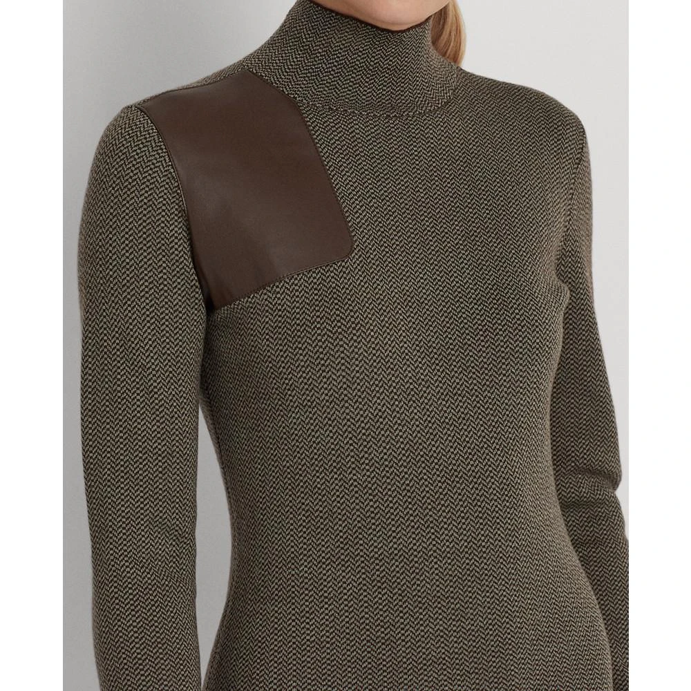 商品Ralph Lauren|Petite Turtleneck Sweater Dress,价格¥594,第3张图片详细描述