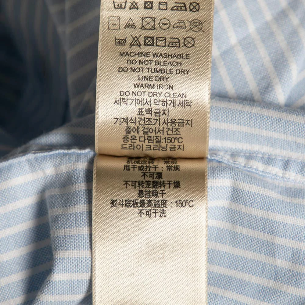 Burberry Brit Blue Striped Cotton Button Front Shirt S 商品