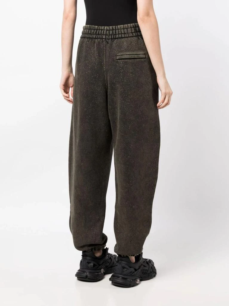 商品Alexander Wang|T BY ALEXANDER WANG WOMEN GLITTER ESSENTIAL TERRY SWEATPANTS WITH PUFF LOGO,价格¥1288,第2张图片详细描述