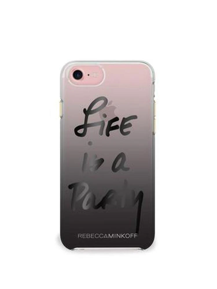 商品Rebecca Minkoff|Rebecca Minkoff - Life is a Party Foil Double Up iPhone 7 Case,价格¥105,第1张图片