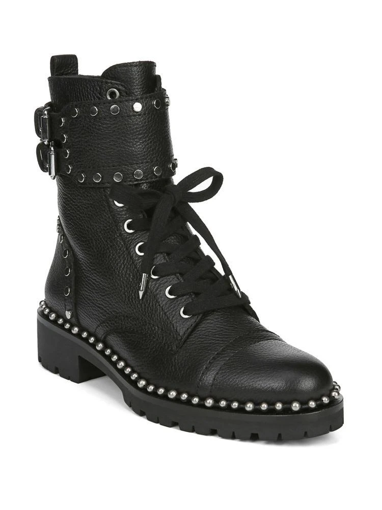 商品Sam Edelman|Artists & Boho Jennifer Leather Combat Boots,价格¥725,第1张图片