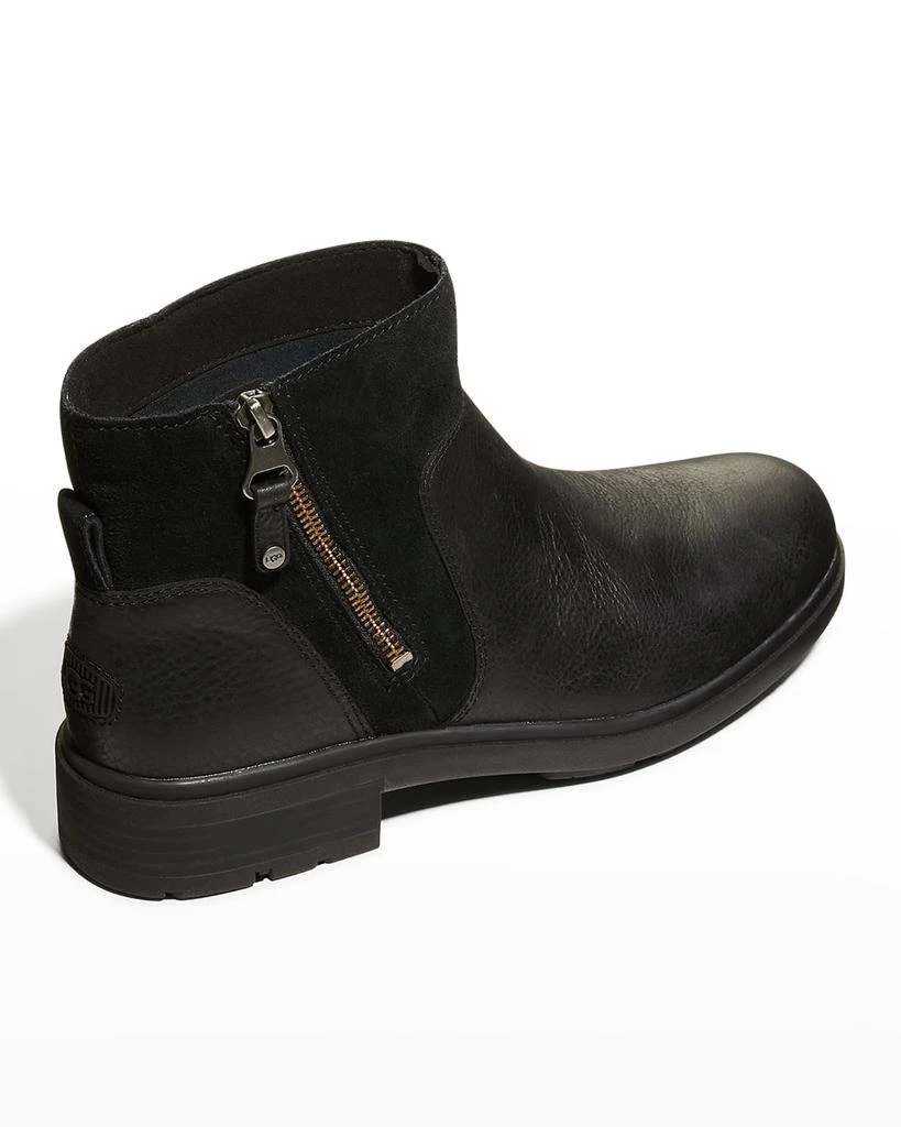 商品UGG|Harrison Waterproof Mix-Leather Zip Ankle Booties,价格¥377,第3张图片详细描述