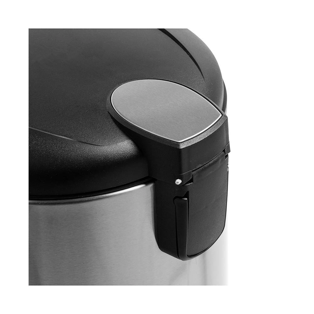 30L Soft-Close Round Stainless Steel Trash Can 商品