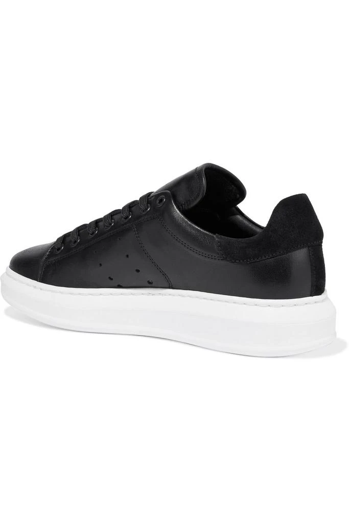 商品IRIS & INK|Clotilde suede-trimmed leather sneakers,价格¥1228,第4张图片详细描述