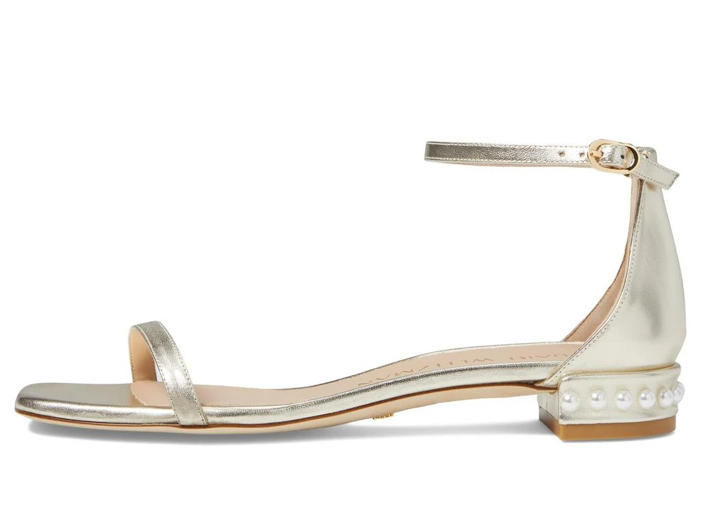 商品Stuart Weitzman|Nudistcurve Pearl Flat Sandal,价格¥2660,第3张图片详细描述