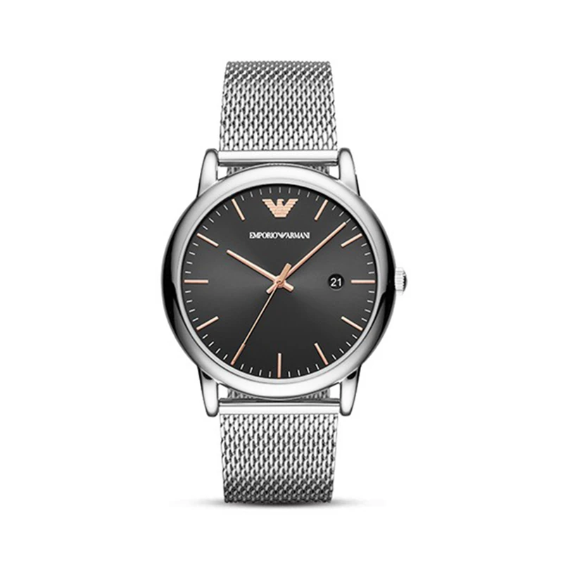 商品Emporio Armani|阿玛尼（Emporio Armani）-时尚简约休闲商务编织钢带表石英男表 AR11272,价格¥1411,第1张图片