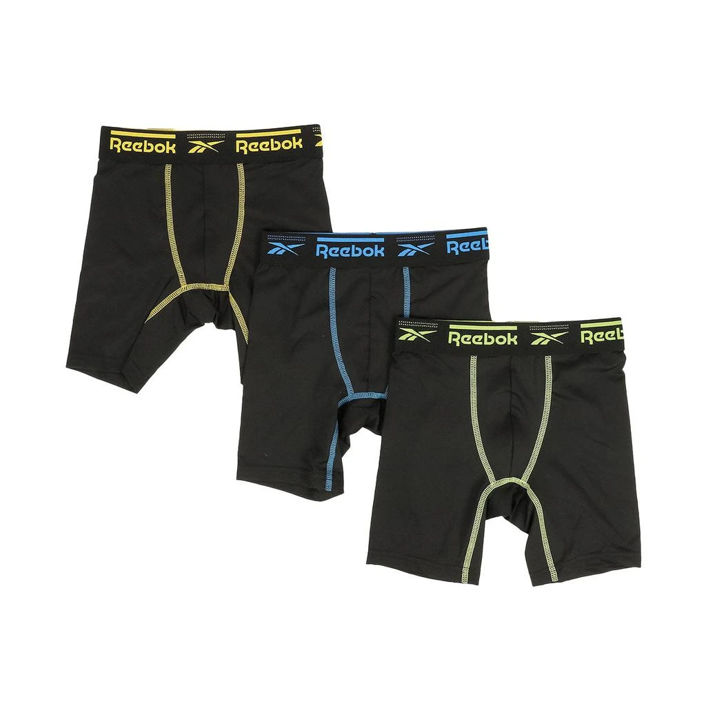 商品Reebok|Reebok Boy's 3 Pack Long Leg Boxer Briefs,价格¥61,第5张图片详细描述