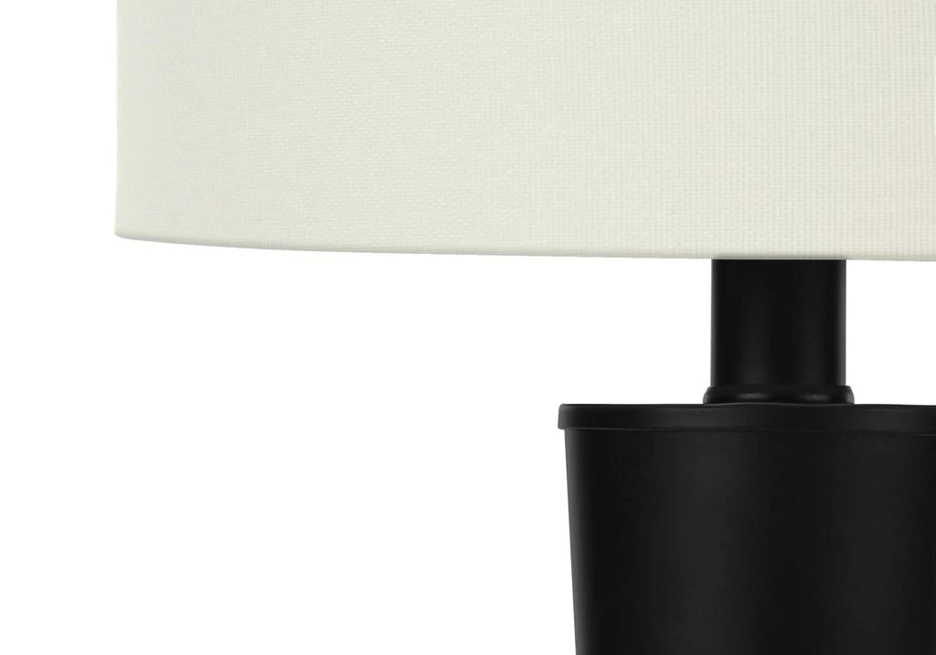 商品Homezia|Set of Two 24" Black Metal Candlestick USB Table Lamps With Ivory Drum Shade,价格¥1606,第3张图片详细描述